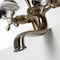 Kingston Brass KS227AB Deck Mount Clawfoot Tub Faucet with Hand Shower, Antique Brass KS227AB - alternate 6